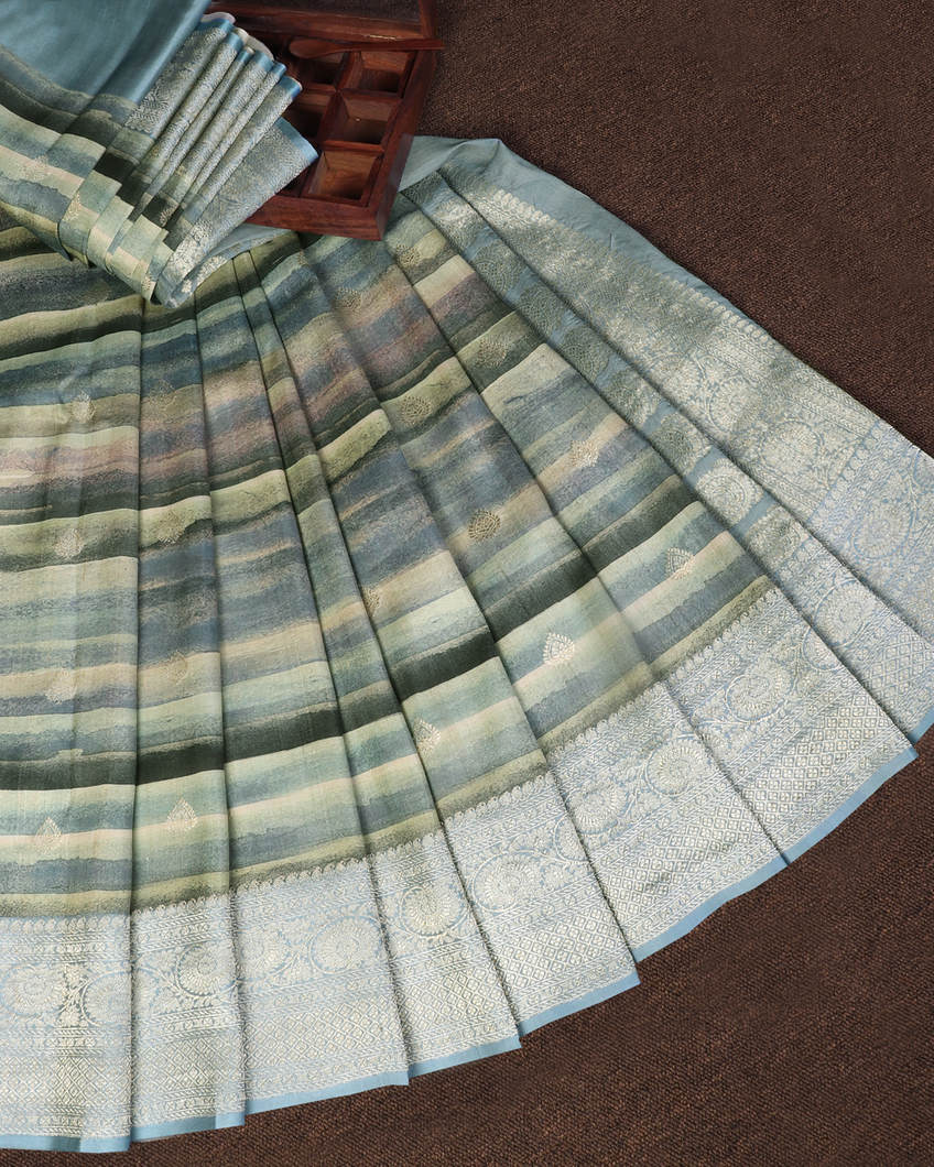 Multicolour Banaras Kathan Silk Saree T4308532