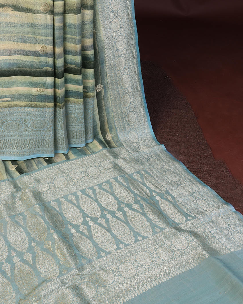 Multicolour Banaras Kathan Silk Saree T4308534