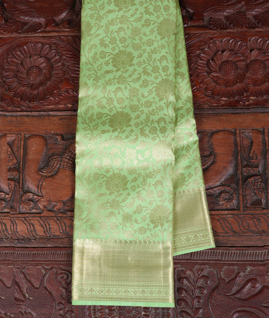 Green Handwoven Kanjivaram Silk Saree T404555-image