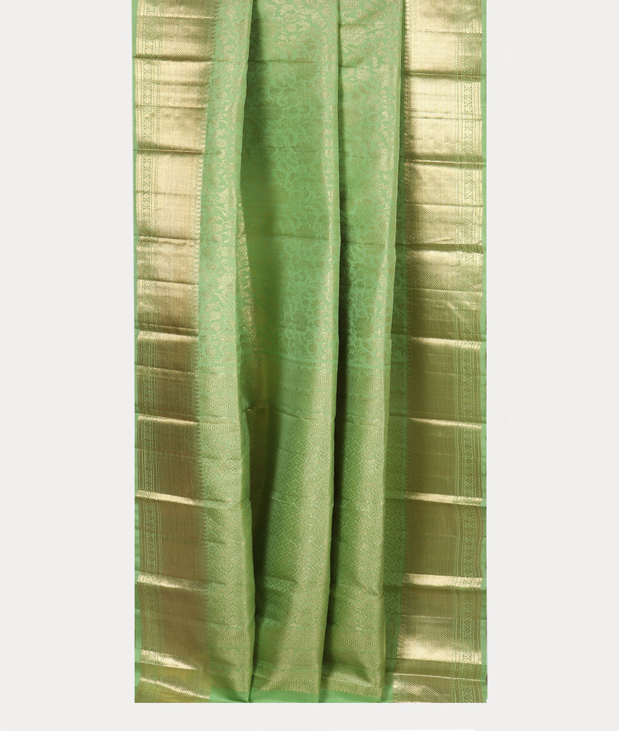 Green Handwoven Kanjivaram Silk Saree T4045552