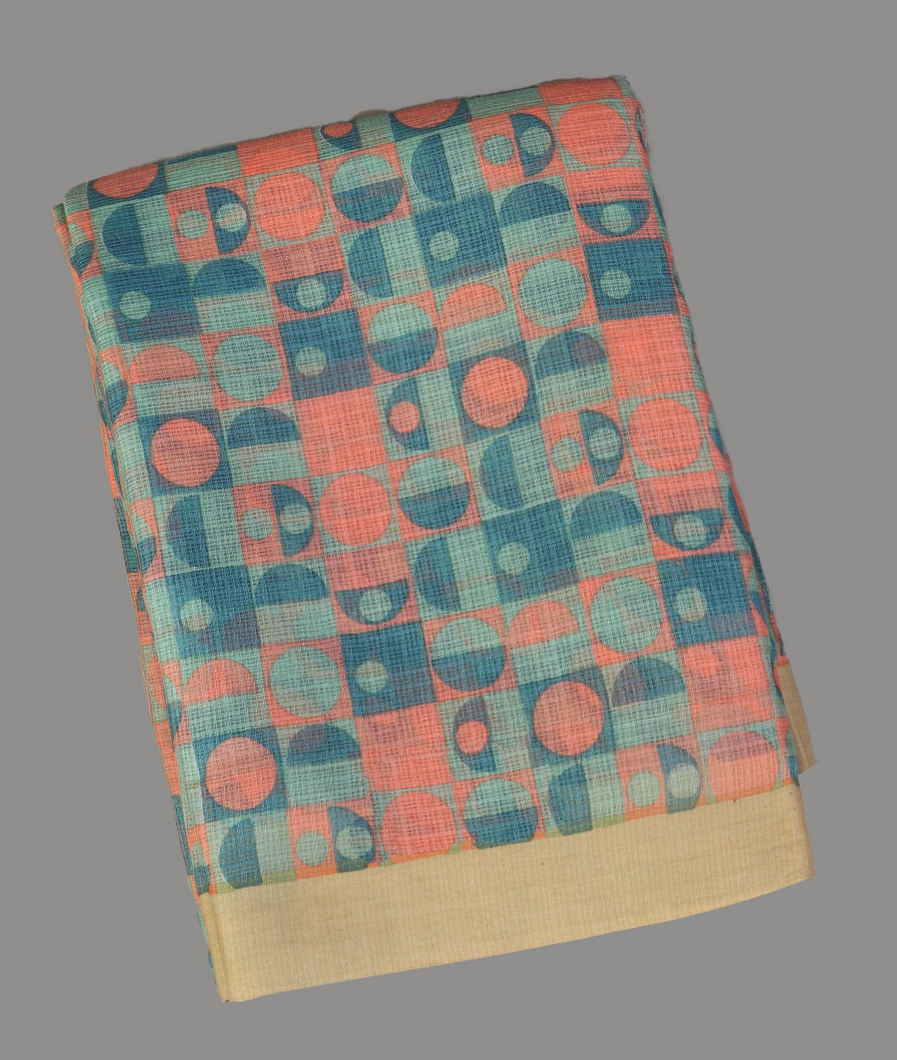 Multicolour Kota Cotton Saree T431104-image