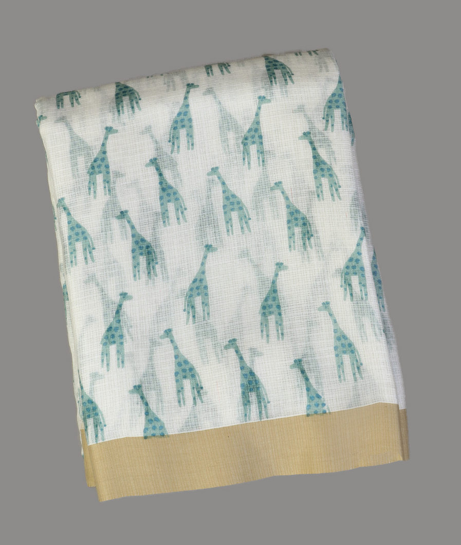 White Kota Cotton Saree T431139-image