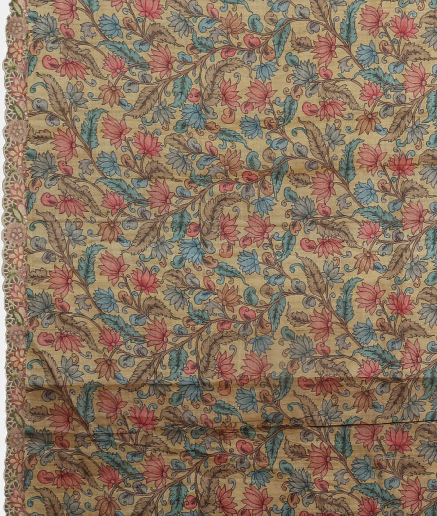 Lavender Kora Organza Cutwork  Saree T3859413