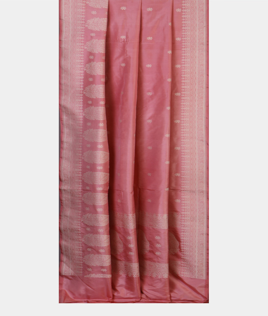 Pink Banaras Silk Saree T4273422