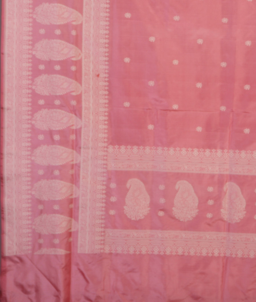 Pink Banaras Silk Saree T4273424