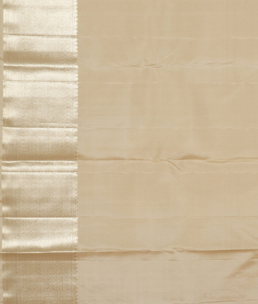Cream Handwoven Kanjivaram Silk Saree T4219503