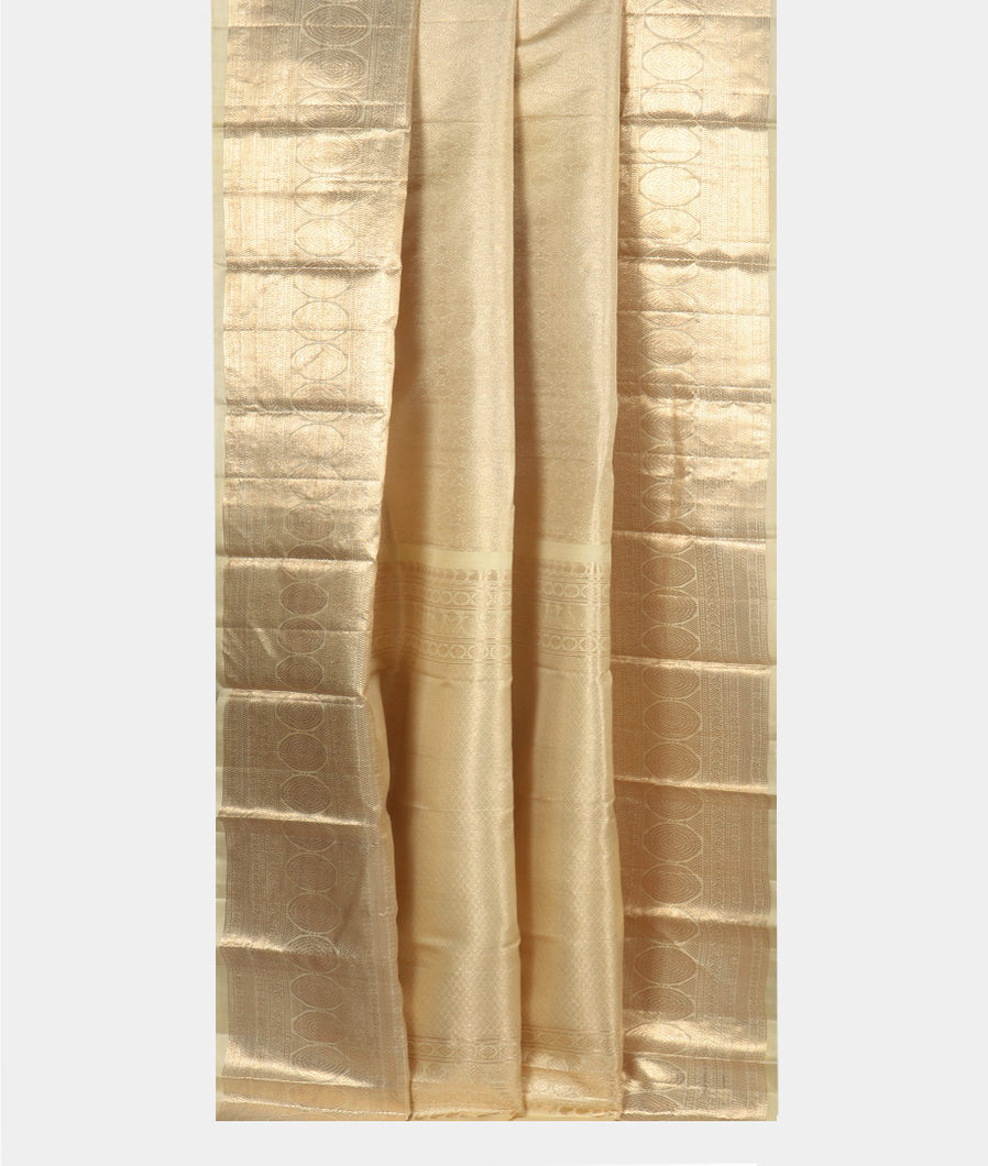 Cream Handwoven Kanjivaram Silk Saree T3714132