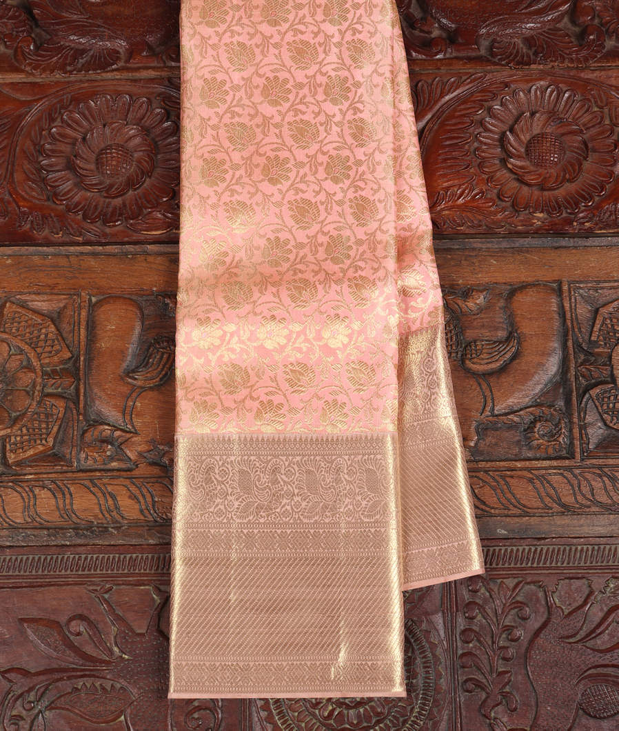 Pink Handwoven Kanjivaram Silk Saree T397928-image