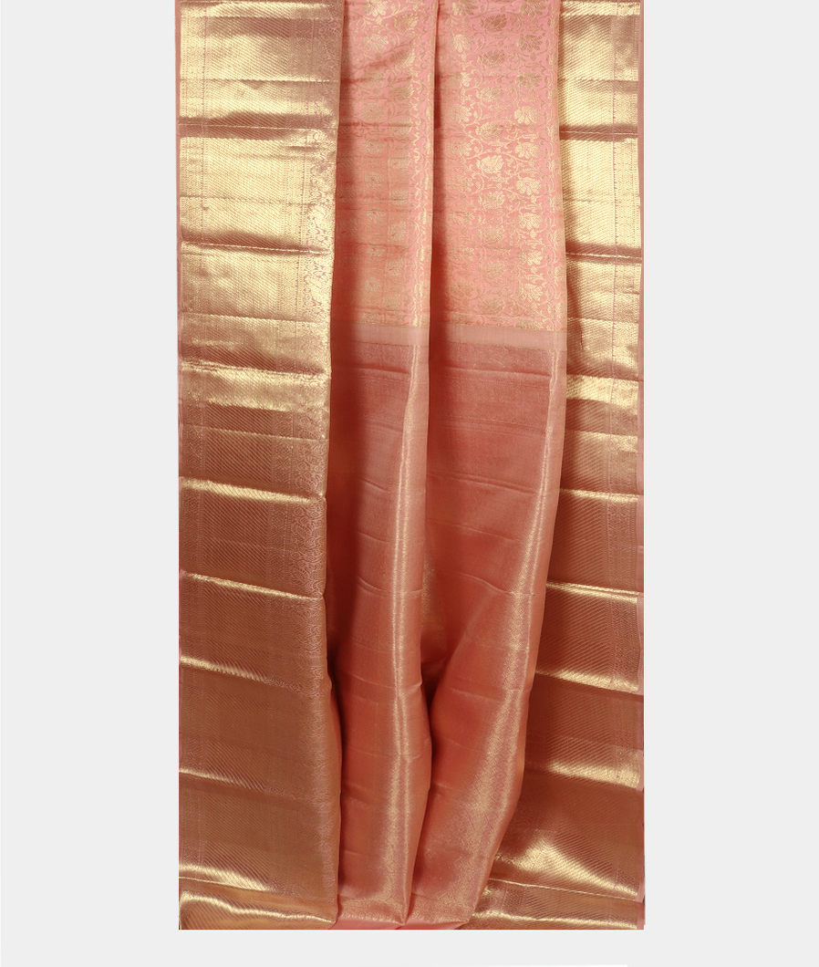 Pink Handwoven Kanjivaram Silk Saree T3979282