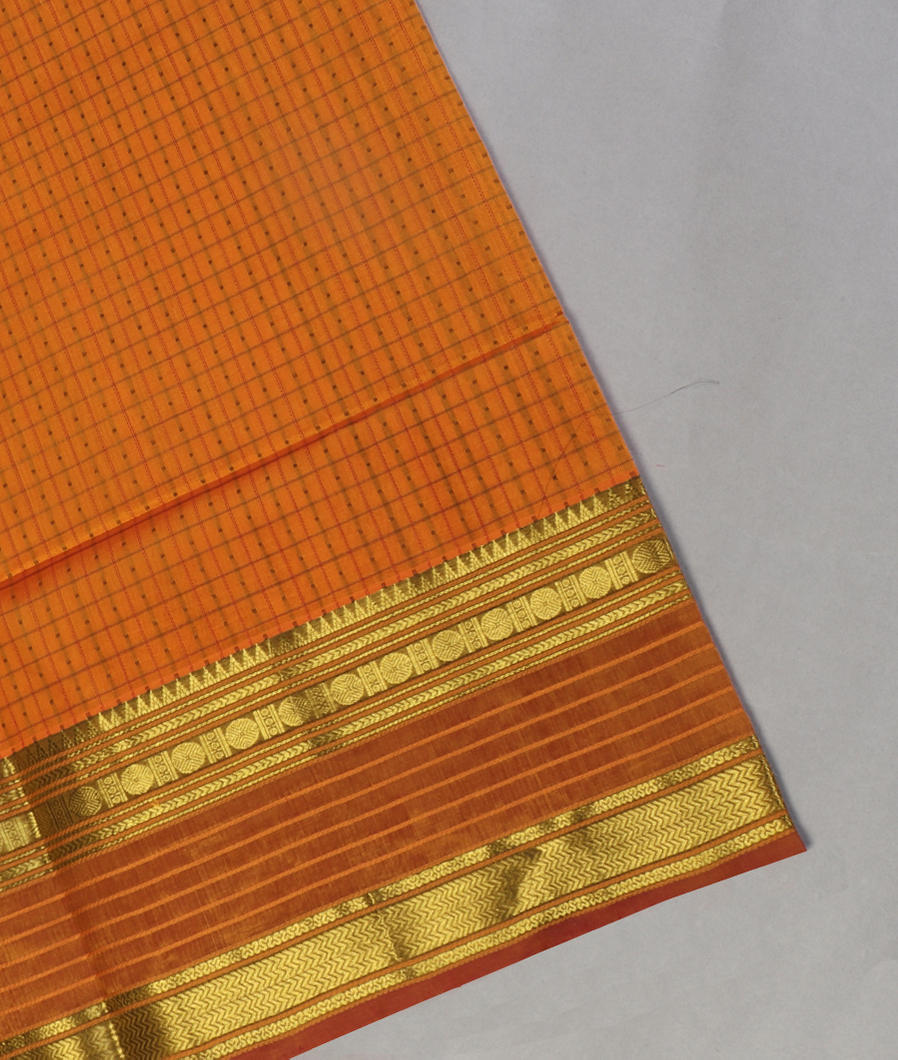 Yellow Silk Cotton Saree T434172-image