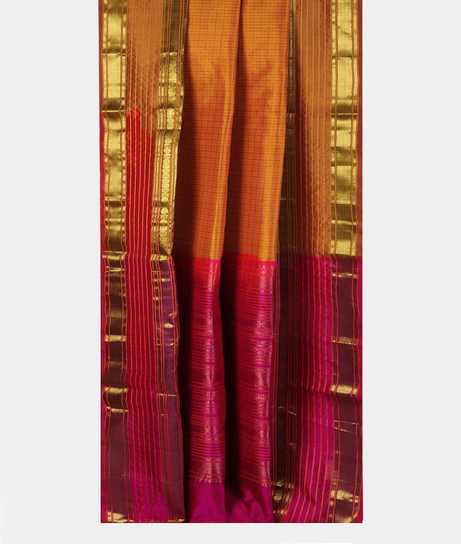 Yellow Silk Cotton Saree T4341722