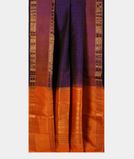 Purple Silk Cotton Saree T4341622