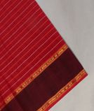Red Silk Cotton Saree T4341801