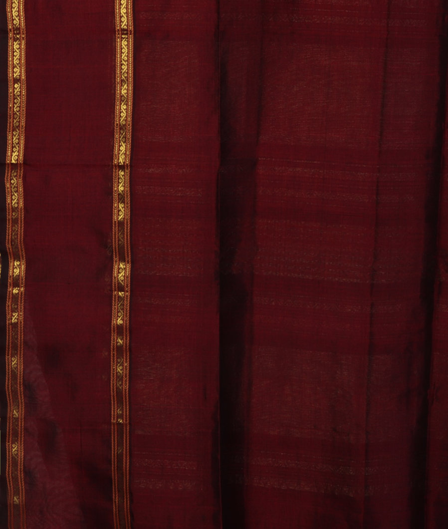Red Silk Cotton Saree T4341803