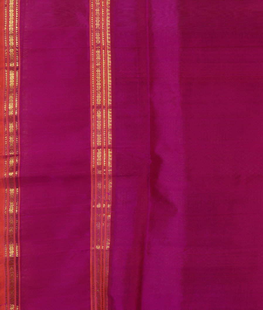 Beige Silk Cotton Saree T4341373