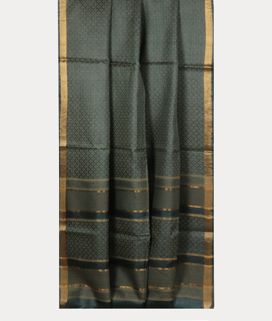 Blue Woven Tussar Saree T4239762