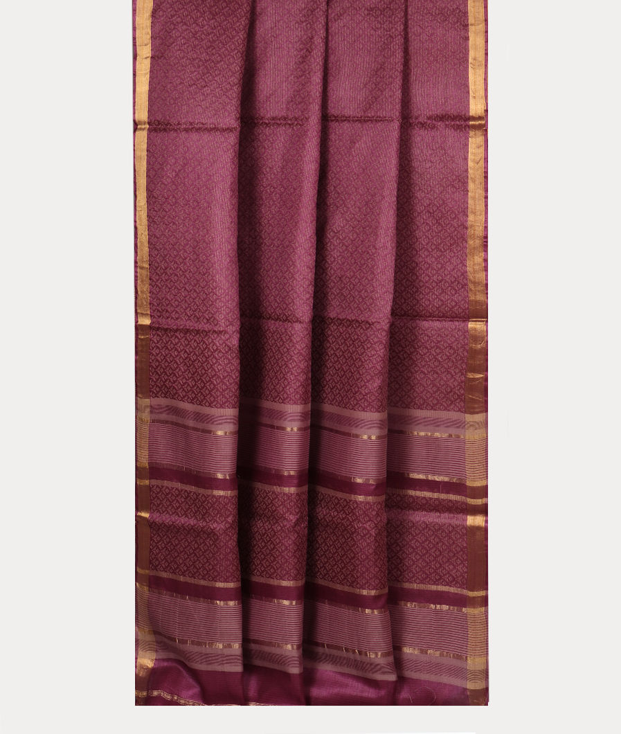 Purple Woven Tussar Saree T4239732