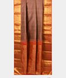 Brown Handwoven Kanjivaram Silk Saree T4278402