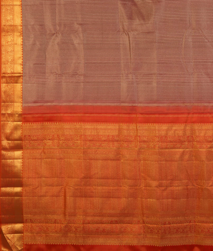 Brown Handwoven Kanjivaram Silk Saree T4278404