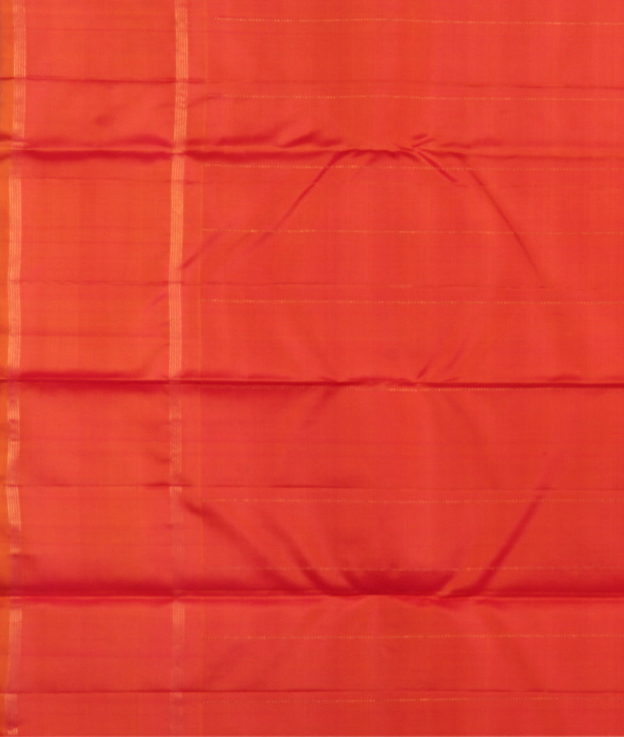Pinkish Orange Handwoven Kanjivaram Silk Saree T4065113