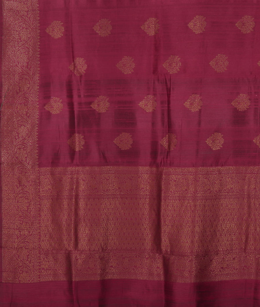 Purple Banaras Tussar Saree T4252744