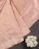 Peach Banaras Silk Saree T4254012