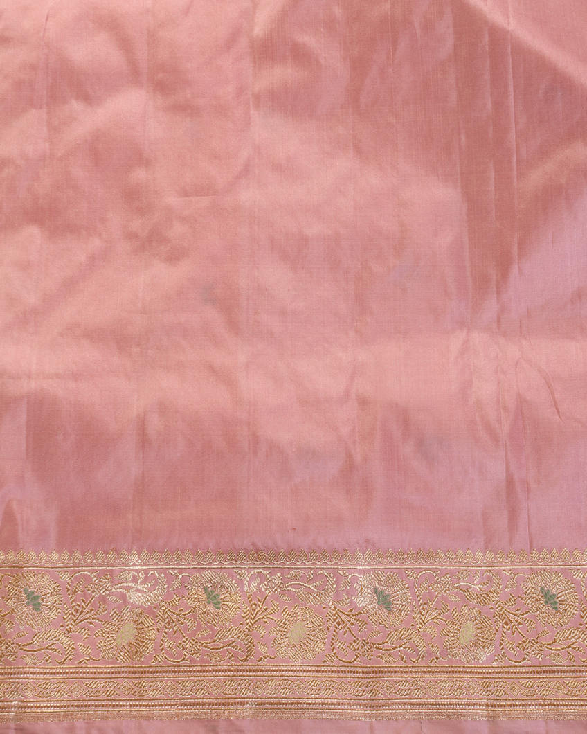 Pink Banaras Silk Saree T4254033