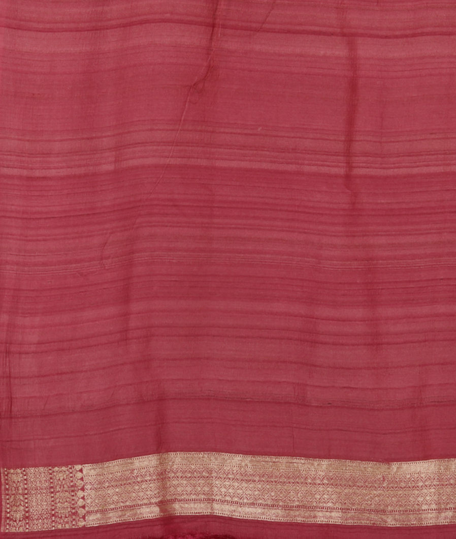 Pink Tussar Georgette Silk Saree T3493293