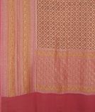 Mauve Pink Banaras Georgette Silk Saree T4249934