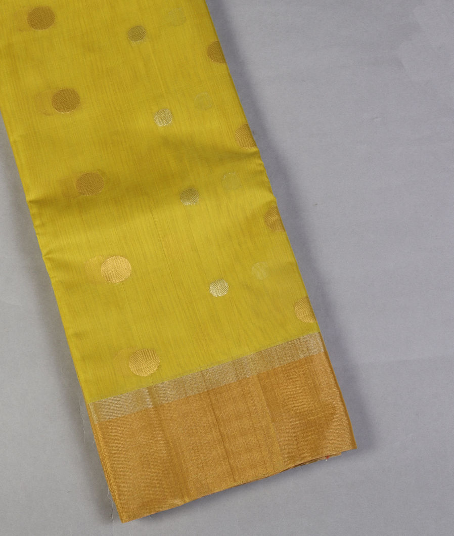 Green Silk Cotton Saree T436222-image