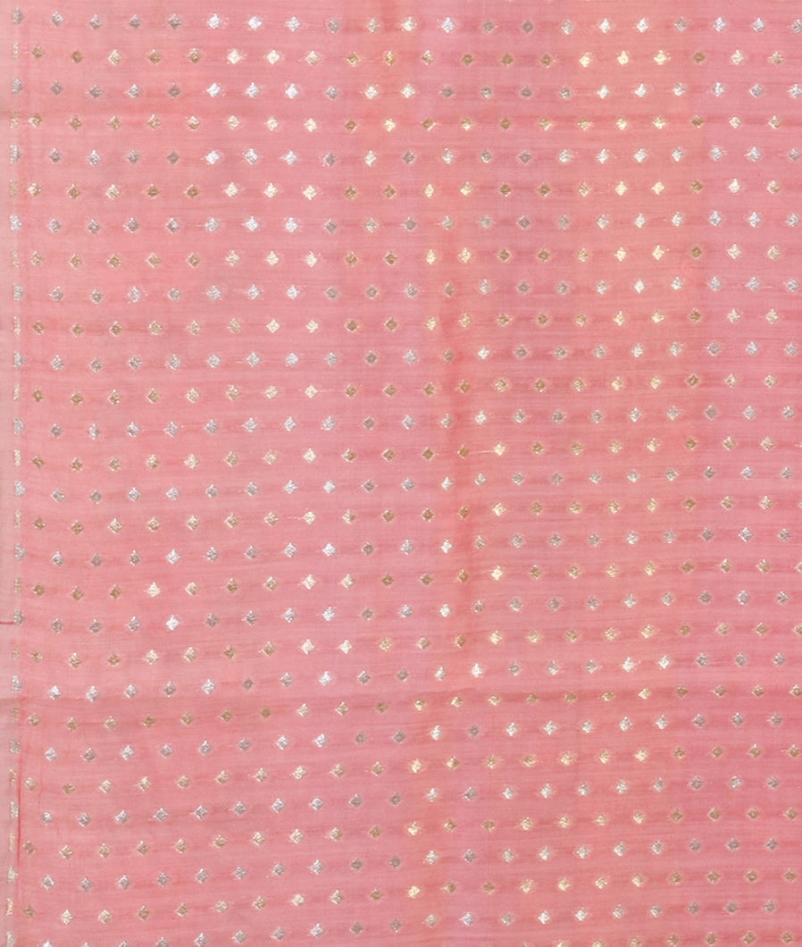 Pink Kora Organza Embroidery Saree T3685493