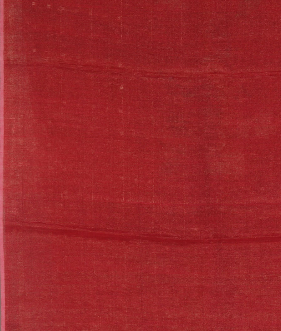 Reddish Pink Tissue Tussar Printed Saree T4301823