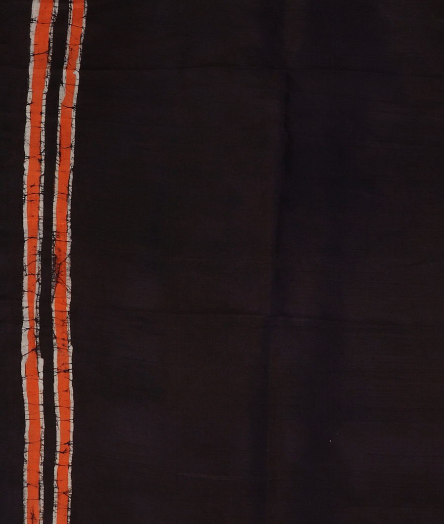 Multicolour Batik Printed Silk Saree T3916803