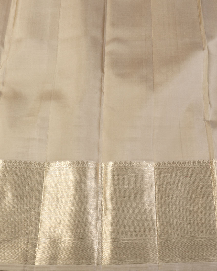 Grey Handwoven Kanjivaram Silk Saree T4219473