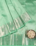 Green Handwoven Kanjivaram Silk Saree T4207052