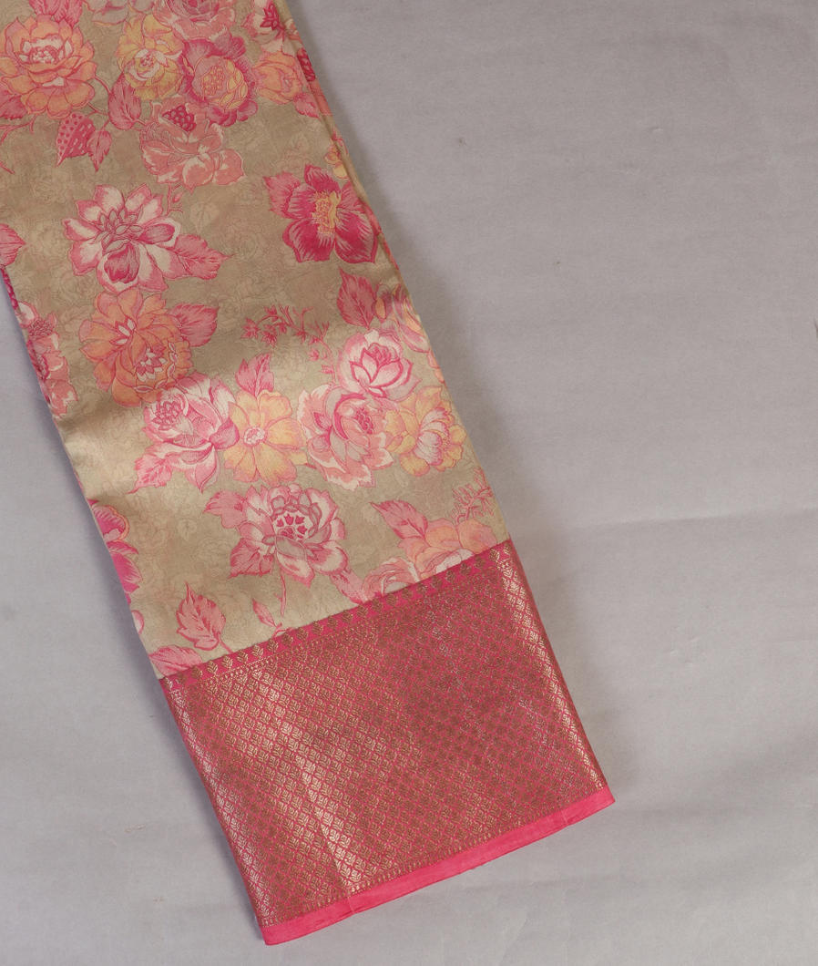 Green Chaniya Silk Saree T431637-image