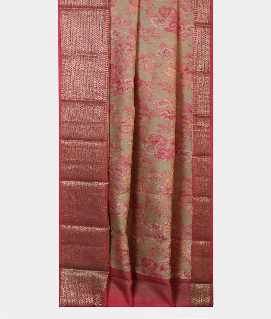 Green Chaniya Silk Saree T4316372