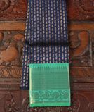Blue Handwoven Kanjivaram Silk Kids Pavadai T4132141
