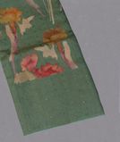 Green Tissue Tussar Printed Saree T4284421