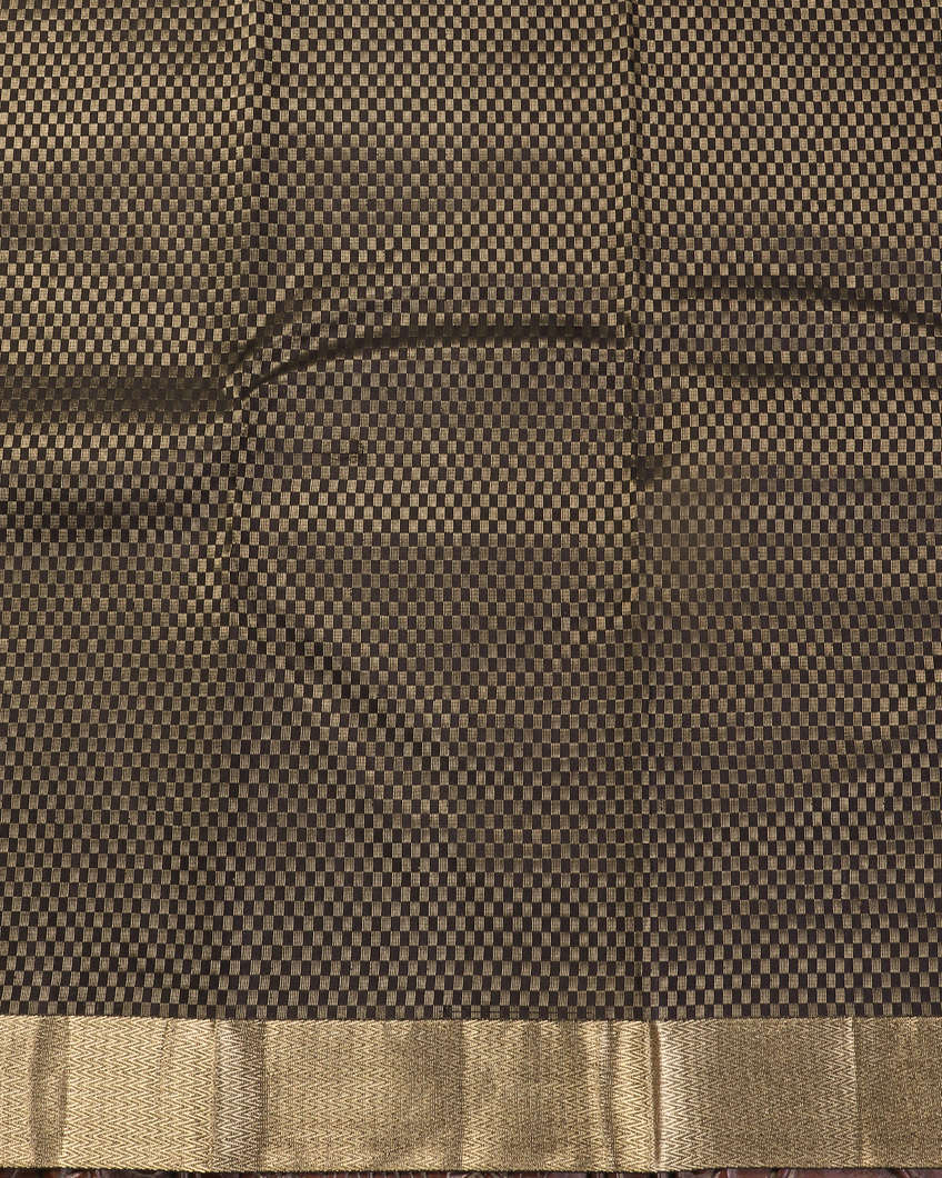 Black Soft Silk Saree T4354263