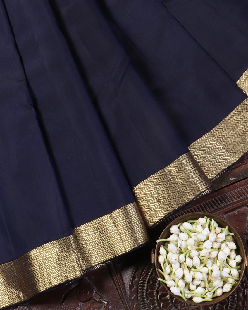 Blue Soft Silk Saree T4354222