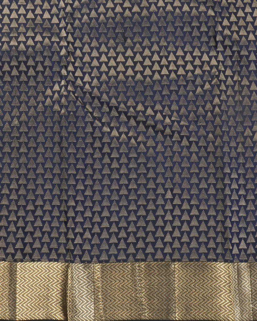 Blue Soft Silk Saree T4354223