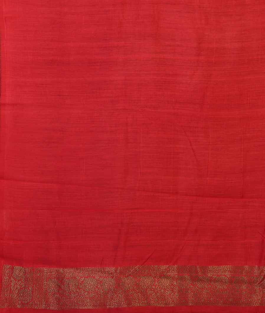 Midnight Blue Banaras Tussar Saree T4365273