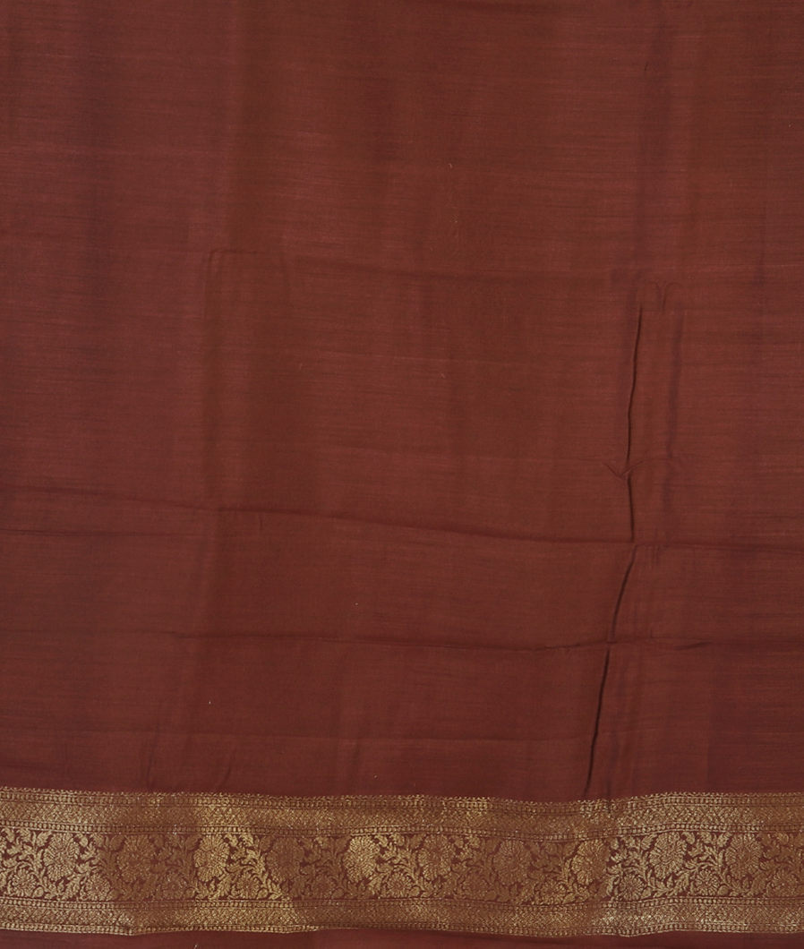 Peach Banaras Tussar Saree T4365073