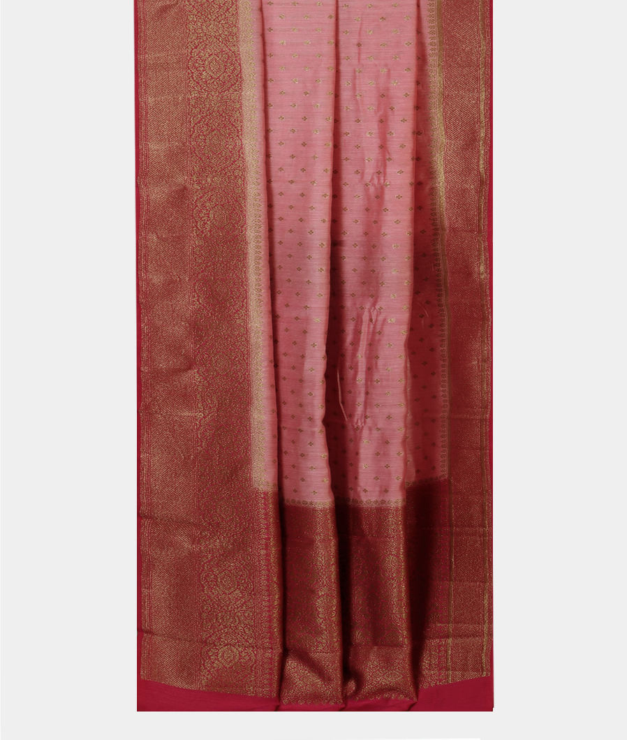 Pink Banaras Tussar Saree T4365832