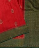 Red Banaras Tussar Saree T4055842