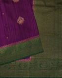 Purple Banaras Tussar Saree T4258912