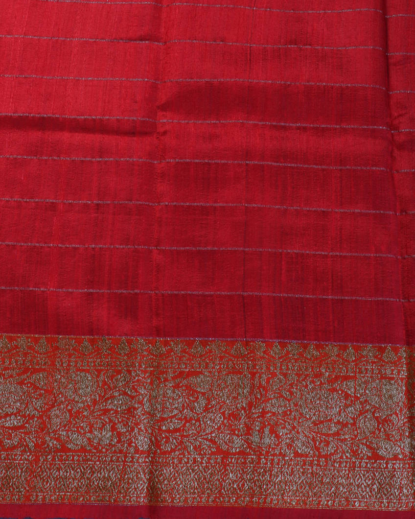 Green Banaras Tussar Saree T4356283