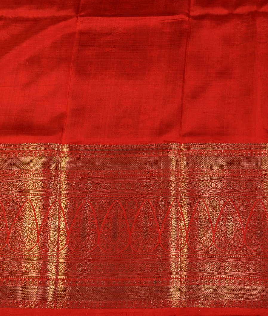 Green Printed Kanjivaram Silk Pavadai T1701302