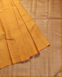Yellow Handwoven Kanjivaram Silk Saree T4383612